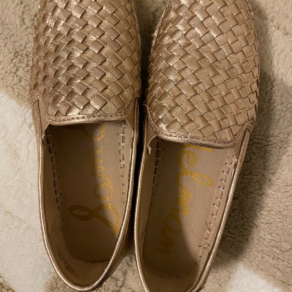 Sam Edelman rose gold Cathrine platform shoes. In great shape.